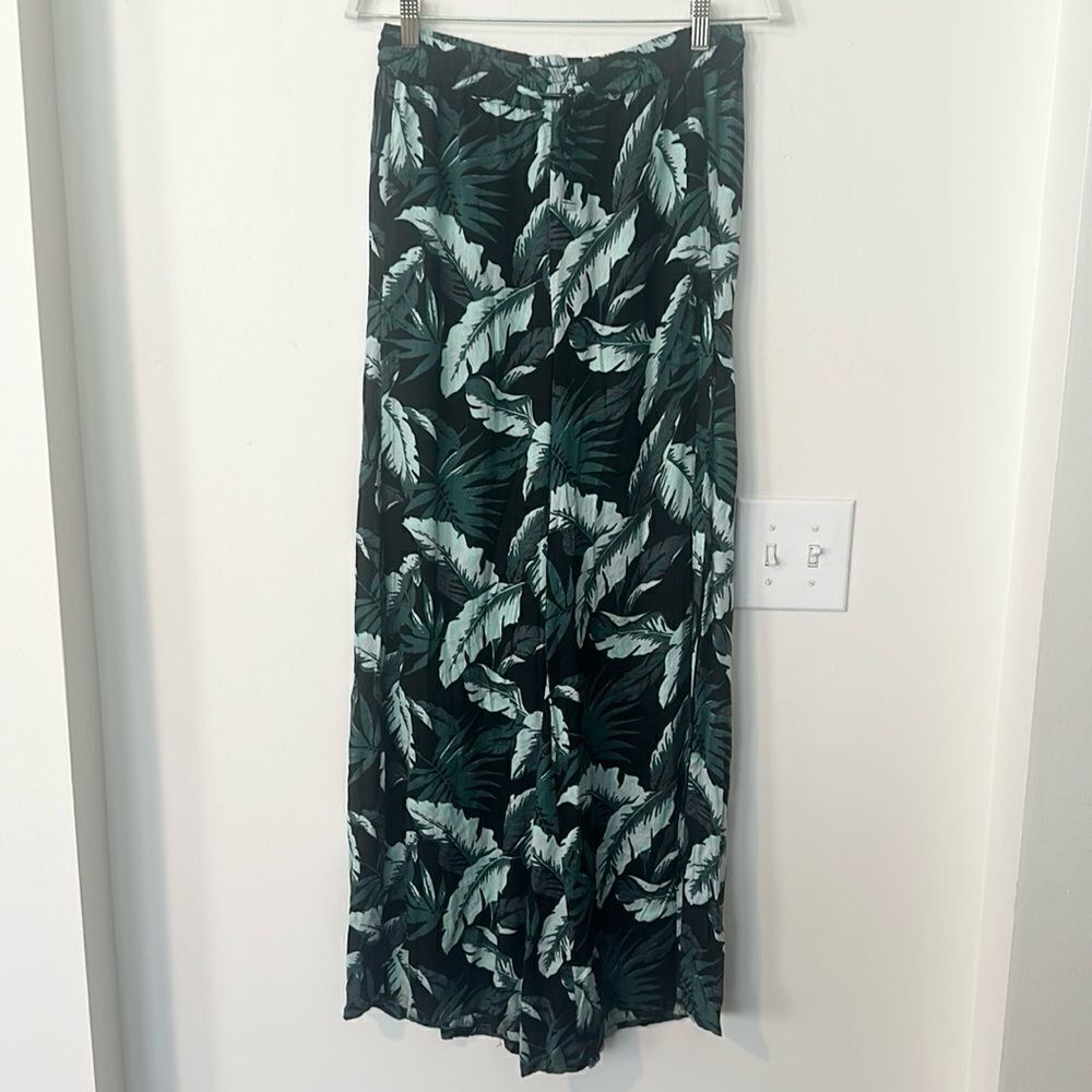 Onia Side Slit Tropical Print Resortwear Pants S